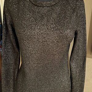 Classy special occasion Vince Camuto sexy Metallic Black dress women’s med. New